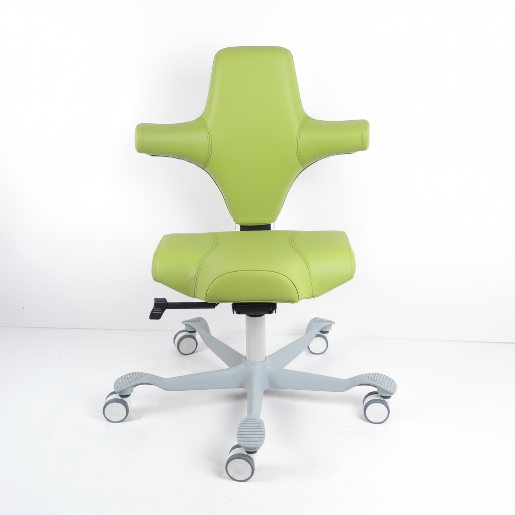 Medical Lab Officer - Ergonomiczny stołek siodłowy, medyczna skóra PU