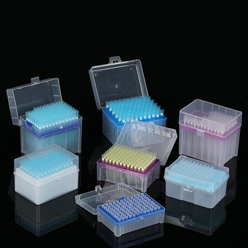 Lab Pipette Tip - 1 zestaw Lab 10ul/10ul-L/20ul/50ul/100ul/200ul/300ul/1ml/5ml/10ml plastikowa końcówka