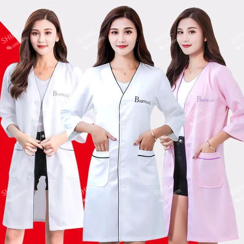 Medical Lab Coat - uniform kosmetyczny kosmetyczka niestandardowe logoSkin manager