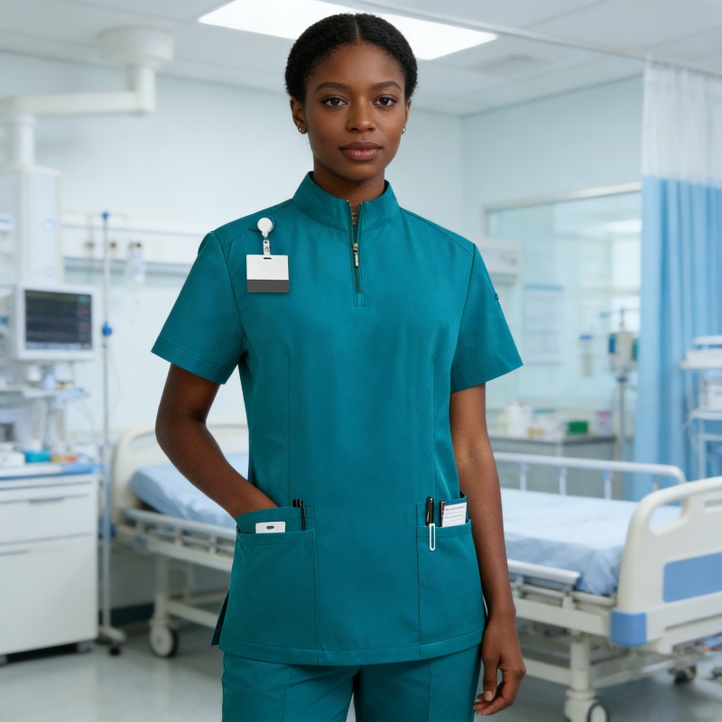 Neutralny medyczny fartuch z m – Medical Lab Coat recenzja i cena