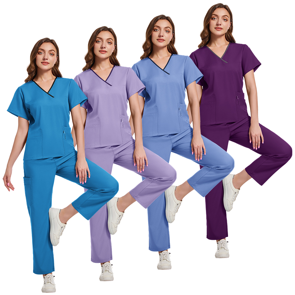 Plus Size Scrubs Set Women Med – Medical Lab Coat recenzja i cena