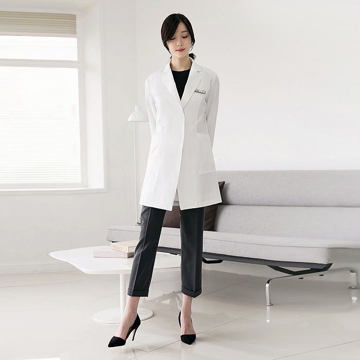 Damski fartuch medyczny slim f – Medical Lab Design recenzja i cena
