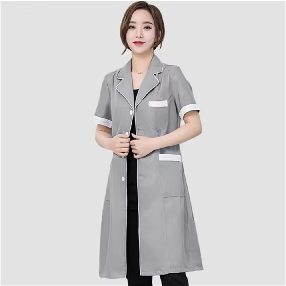 Wysokiej jakości szary, jednol – Medical Lab Coat recenzja i cena